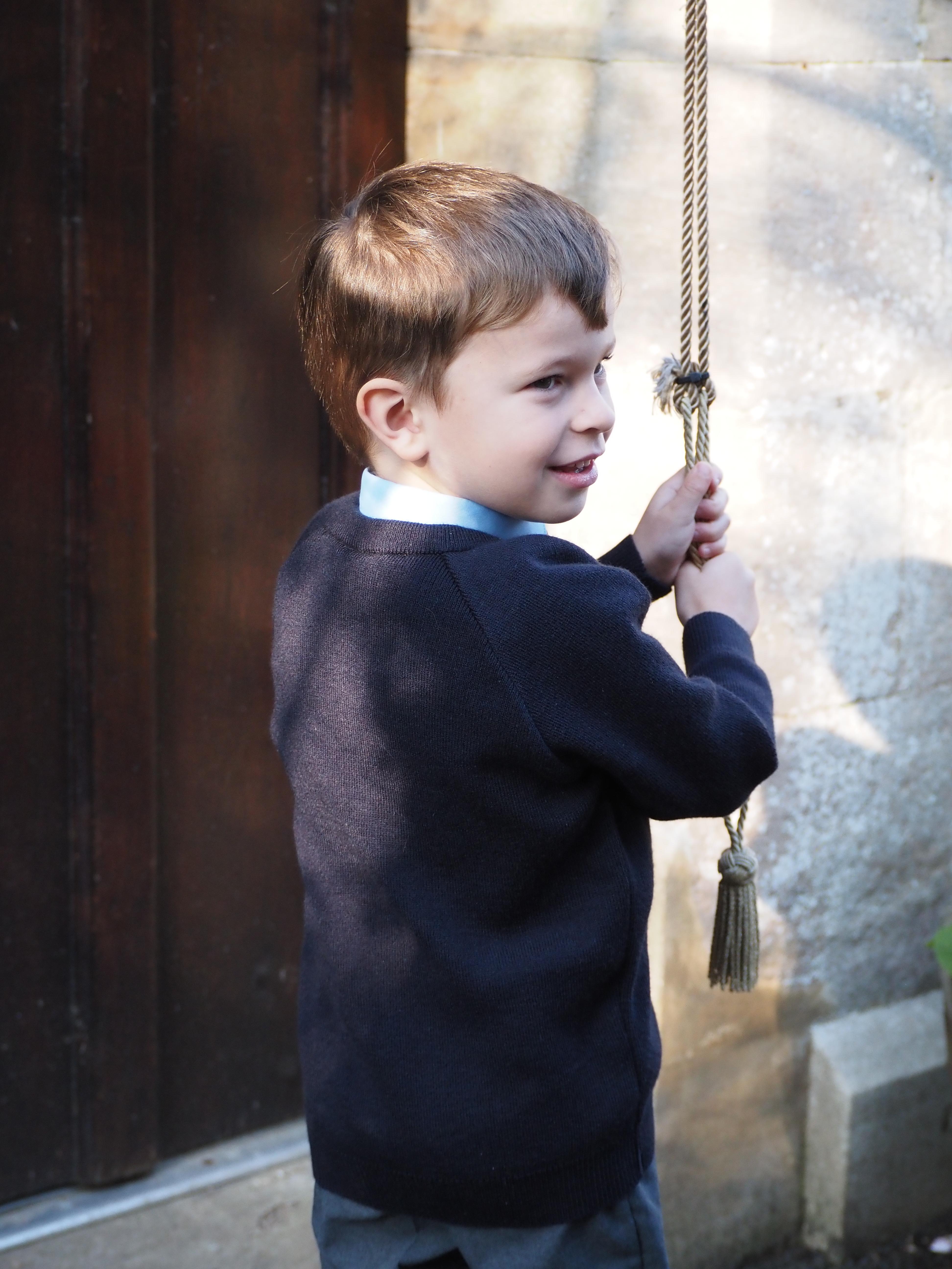 Ringing the School Bell on the First Day